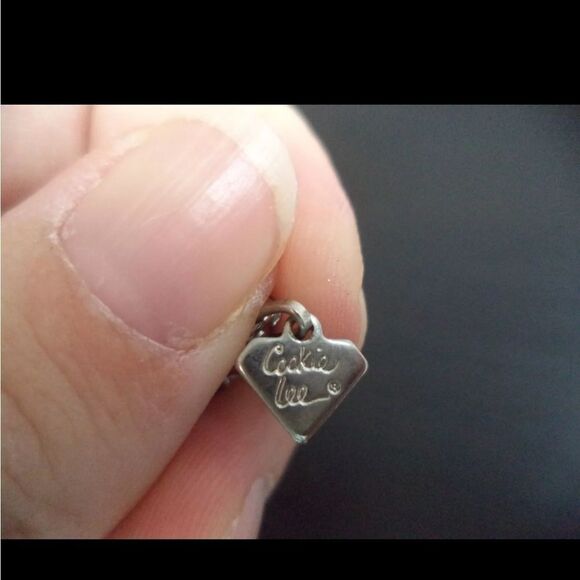 VINTAGE SIGNED COOKIE LEE GREEN RHINESTONE 18" NECKLACE - Picture 2 of 2